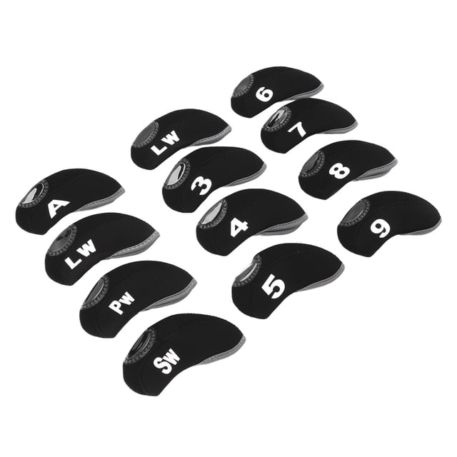Golf Club Head Cover Set Scratch Resistance Waterproof Iron Pole Protective Cover