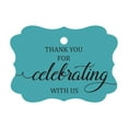thumbnail image 1 of 100 Pcs Custom Paper Tags Thank You For Celebrating Wedding Favor Gift Hang Tags, 1 of 1