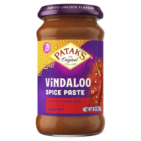 Pataks Concentrated Curry Paste Vindaloo Hot , 10 Oz