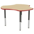 thumbnail image 1 of ECR4Kids 48in Cog Premium Thermo-Fused Adjustable Activity Table Maple/Red/Black - Super Leg, 1 of 8