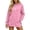 Z4-Pink, variant on FUZHIQ Hoodie Dress for Women – Trendy Pullover Long Oversized Sweatshirt Dresses for Women 2026 with Pockets, Split Hem