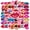 3A-50pcs, variant on 35pcs-50pcs   Art Stickers Fashion Lips Stickers Chic Funny Stickers for Laptop Suitcase Fridge