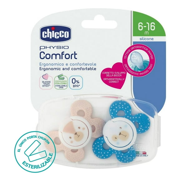 Chicco Set De Chupón Physioforma Comfort Para Bebés 6 A 16 M