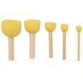thumbnail image 1 of Pack Of 30 Round Foam Sponge Paint Brush Set - Stencil Brush Value Pack - 5 Different Sizes - Great, 1 of 5