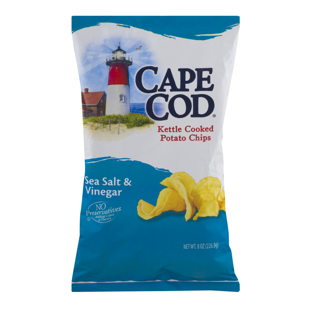 Cape Cod Kettle Cooked Potato Chips, Sea Salt and Vinegar, 8 Oz by SNYDER'S-LANCE, INC.