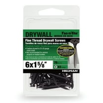 Fas-n-Tite Fine Thread Drywall Screws, #6 x 1-5/8" Interior Screws, Phillips, 75 pack