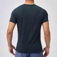thumbnail image 5 of SCSAlgin Man Solid Color Breathable Sports Running Fitness Training Short Sleeve Round-Neck Top T-shirt, 5 of 6
