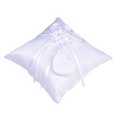 thumbnail image 1 of 20 cm creativo lazo blanco boda nupcial anillo almohada boda europea y americana boda suministros anillo cuadrado almohada ZefeiWu 8390613038517, 1 of 1
