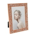 thumbnail image 2 of Hevirgo 6x8 Glitter Picture Frames Crushed Diamond Mirror Photo Frame, Sparkle Glass Photo Frame for Tabletop, Horizontal or Vertical Display Home Decor, 2 of 8