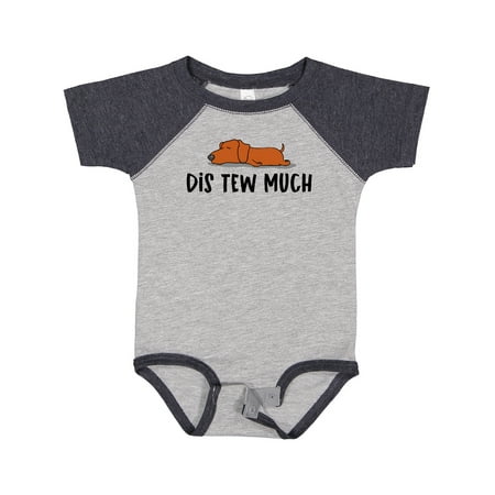 

Inktastic Napping Dis Tew Much Daschund Weiner Dog Brown Boys or Girls Baby Bodysuit