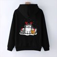 thumbnail image 4 of Liquidación de ICHUANYI para mujer, Otoño Invierno, Navidad, bloque de Color, estampado gráfico, cuello en V, manga larga, Tops con capucha, Jersey, blusa ICHUANYI WER202308231040, 4 of 4