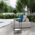 thumbnail image 2 of Butler Specialty Company Larkin Outdoor Marble & Iron Side Table In Black, 2 of 7