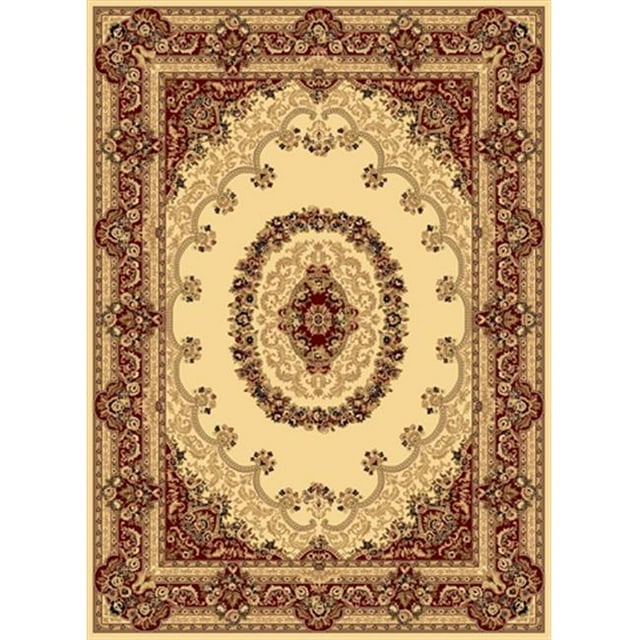 Rugs America 21999 2 ft. x 2 ft. 11 in. New Vision Kerman Cream Rectangular Area Rug