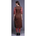 thumbnail image 4 of Bimba Long Straight Kurti For Women Printed Indian Rayon Slub 3/4 Sleeve Tunic, 4 of 6
