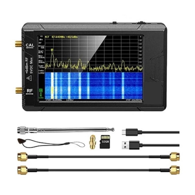 2-in-1 Hand Held Tiny Spectrum Analyzer 2.8" Display 100kHz To 350MHz With ESD Proteced Version ,Multiple Functions