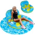 thumbnail image 1 of Inflatable Pool Float Hammock Portable Floaties for Adult Kids Boys Girls Fun Summer Beach Swimming Pool Water Toys Lounger Rafts Floating Tubes for Lake | Rive | Sea | Pool, 1 of 7
