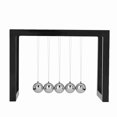 thumbnail image 2 of Solid Metal Physics Science Pendulum Ball Desktop Decor Ornament, 2 of 7