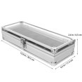 thumbnail image 4 of 1Pc Aluminium Watch Case Display Box Visible Jewelry Organizer (Silver), 4 of 7