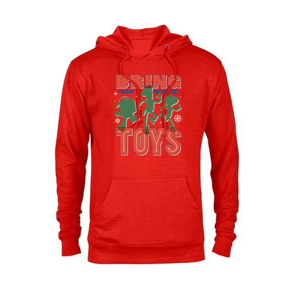 Disney and Pixar’s Toy Story Christmas Bring on the Toys - Pullover Hoodie for Adults - Customized-Red