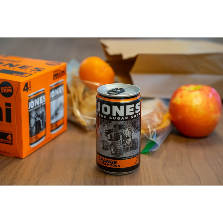Jones Soda Orange & Cream Mini Cans, 7.5 Ounces, 4 Pack - Walmart.com