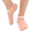 thumbnail image 1 of Fiudx Calcetines de Yoga Redondos, Diseño de Espalda Abierta, Antideslizantes para Mayor Comodidad, Material de Algodón Suave, Fáciles de Usar, Versátiles para Yoga y Baile, Regalo Perfecto, Talla Ún, 1 of 3