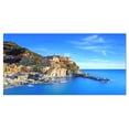 thumbnail image 2 of Manarola Village in Rocks and Sea - Beach Photo Canvas Print, 2 of 3