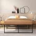 thumbnail image 4 of Simzone 13 inch Metal Platform Bed Frame Queen Size with Storage Space Under Frame No Box Spring Needed Mattress Foundation Easy to Assemble, Black, 4 of 5