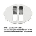 thumbnail image 3 of Xingzhi 100pcs Wood Candle Wick Base Clips Stainless Steel Wicks Holder Clip Core Support Devices Set Wax Centering Devices Stand, 3 of 9