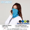 thumbnail image 2 of Grey Ice Gadget Cooling Neck Gaiter Mask Tube Scarf Half Face Mask Ultra Breathable Balaclava -Cycling Fishing Running Hunting Motorcycle, 2 of 7