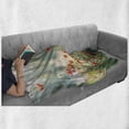 thumbnail image 6 of Nature Soft Flannel Fleece Throw Blanket, Wild Red Poppy Flowers Field Summertime Sunbeams Gardening Bedding Plants, Cozy Plush for Indoor and Outdoor Use, 70" x 90", Red Green Yellow, by Ambesonne, 6 of 6