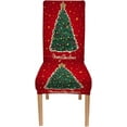 thumbnail image 2 of Christmas Chair Covers Set of 6 Dining Seat Covers Merry Christmas Tree Living Room Chair Covers for Christmas Living Room Decoration, 2 of 6