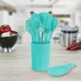 thumbnail image 4 of MegaChef Light Teal 12 Piece Silicone Cooking Utensils, 4 of 7