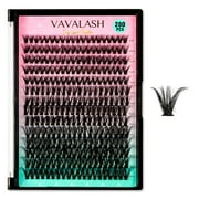 VAVALASH Individual Cluster Lashes 40D-0.07-D-9-16MIX DIY Eyelash Extension 280 Lash Clusters Faux Mink Slik Individual Lashes Easy Full Lash Extensions DIY at Home (40D-0.07-D-9-16mm Mix)