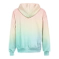 thumbnail image 5 of Gradient Color Hooded Cardigan Women Casual Long Sleeve Hoodie Colorful Fashion Coat Full Zip Jackets for Winter, 5 of 5