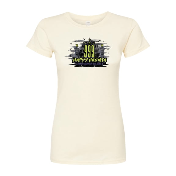 The Haunted Mansion - 999 Happy Haunts - Juniors Fitted Graphic T-Shirt