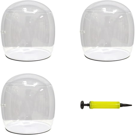 

HYKE 3 pack clear Inflatable tabletop display stand Plus hat rack portable hat holder for multiple wigs hats helmet and cap