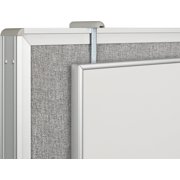 Best-Rite Cubicle Whiteboard Hangers Gray Set of 2 (56389)