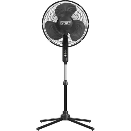 EZ-Chill 16” Oscillating 3-Speed Pedestal Fan