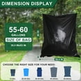 thumbnail image 2 of 55-60 Gallon Black Trash Bags 120 Count - 40''x53'' Extra Large 50+ Gallon Garbage Bags,Unscented Strong Huge Can Liners for Construction Industrial Yard Outdoor Commercial, 2 of 6