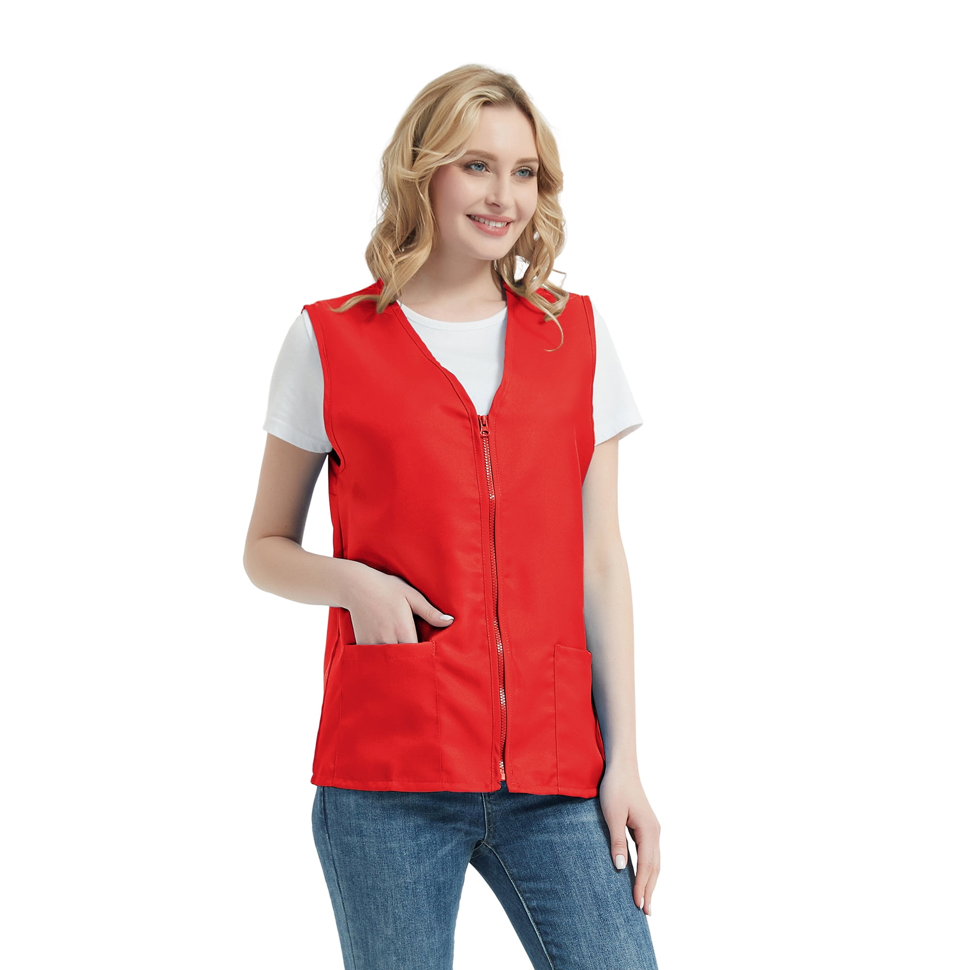 Toptie Adult Volunteer Activity Vest Supermarket Uniform Vests Clerk ...