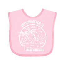 Inktastic Summer Vacation Mode Daytona Beach Florida Boys or Girls Baby Bib