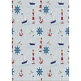 thumbnail image 1 of Ahgly Company Machine Washable Indoor Rectangle Transitional Water Blue Area Rugs, 2' x 4', 1 of 7