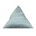 thumbnail image 4 of Ikat Lounger Chair Bag, Inspired Horizontally Arranged Geometric Cold Toned Folkloric Forms, High Capacity Storage with Handle Container, Lounger Size, Cadet Blue Seafoam and White, by Ambesonne, 4 of 5