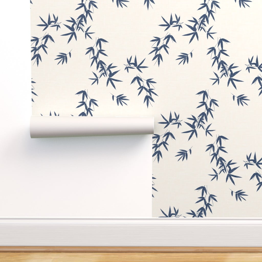 Peel-and-Stick Removable Wallpaper Botanical Minimalist Japanese Plants