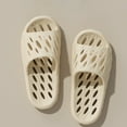 thumbnail image 2 of Slippers for Women,Summer Slippers Indoor Outdoor Bathroom Shower Comfortable Slide Sandals Shoes For Ladies,Womens Slippers,Beige,7.5, 2 of 3