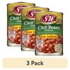 (3 pack) S&W Pinto Chili Beans - Low Sodium - 15.5 oz. Can