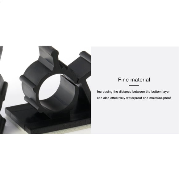 mmirethe Wire Sorting And Fixing Clip - Organize Wires With Ease And Durability Free Punching And Fixing Without Damaging Wall black 1Set