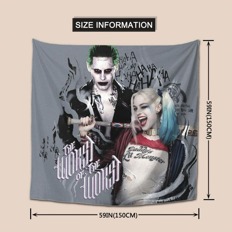 Harley quinn and joker tapestry hotsell