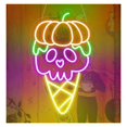 thumbnail image 1 of Letrero De Neón Calavera Helado, Decoración Pared Para Halloween, Sala Juegos, Dormitorio, Bar, Estar, Fiesta Cumpleaños 55cm, 1 of 3
