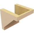 thumbnail image 5 of 6"W x 6"D x 6"H Wide Burlington Rough Cedar Woodgrain TimberThane Corbel, Primed Tan, 5 of 6